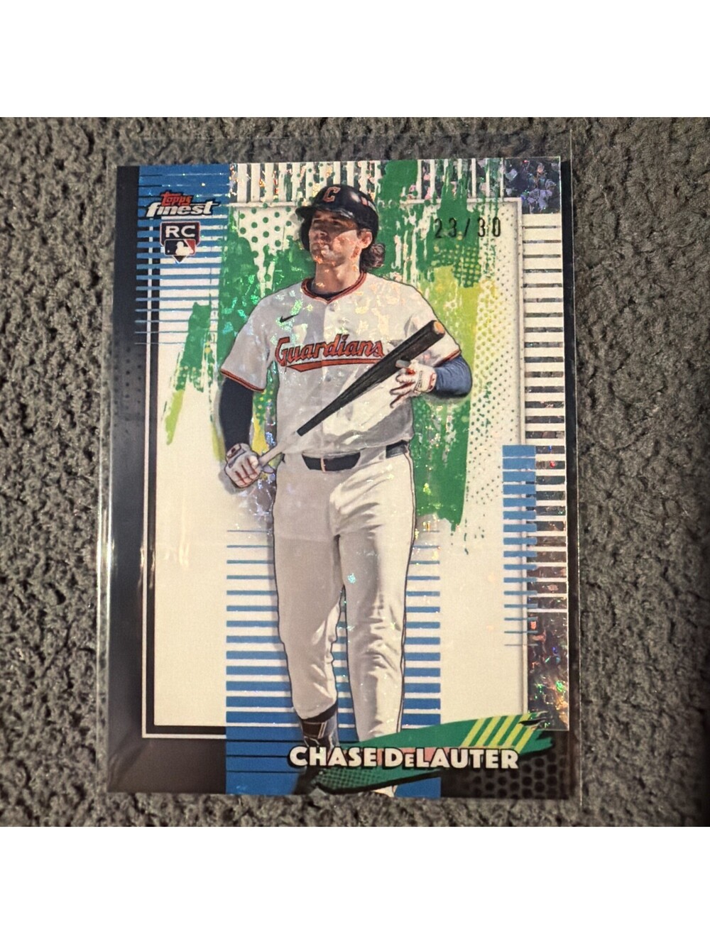2026 Topps Finest Chase DeLauter White Mini Diamond /30 Rookie Rc
